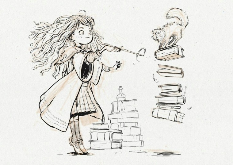 Раскраски для девочек Гарри Поттер