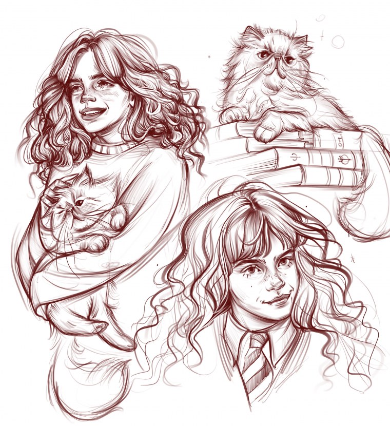 Раскраска Гарри Поттер Рон Уизли