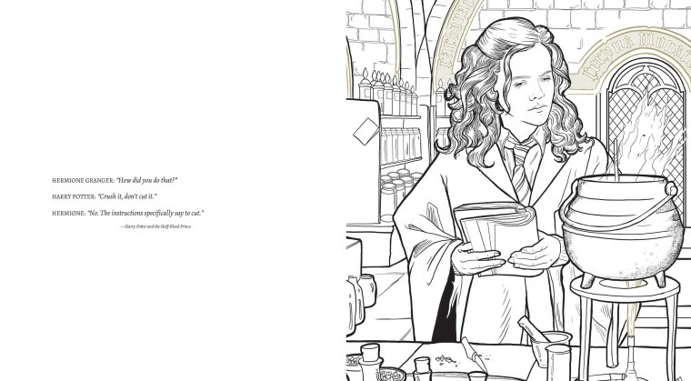 Раскраска Гермиона Грейнджер