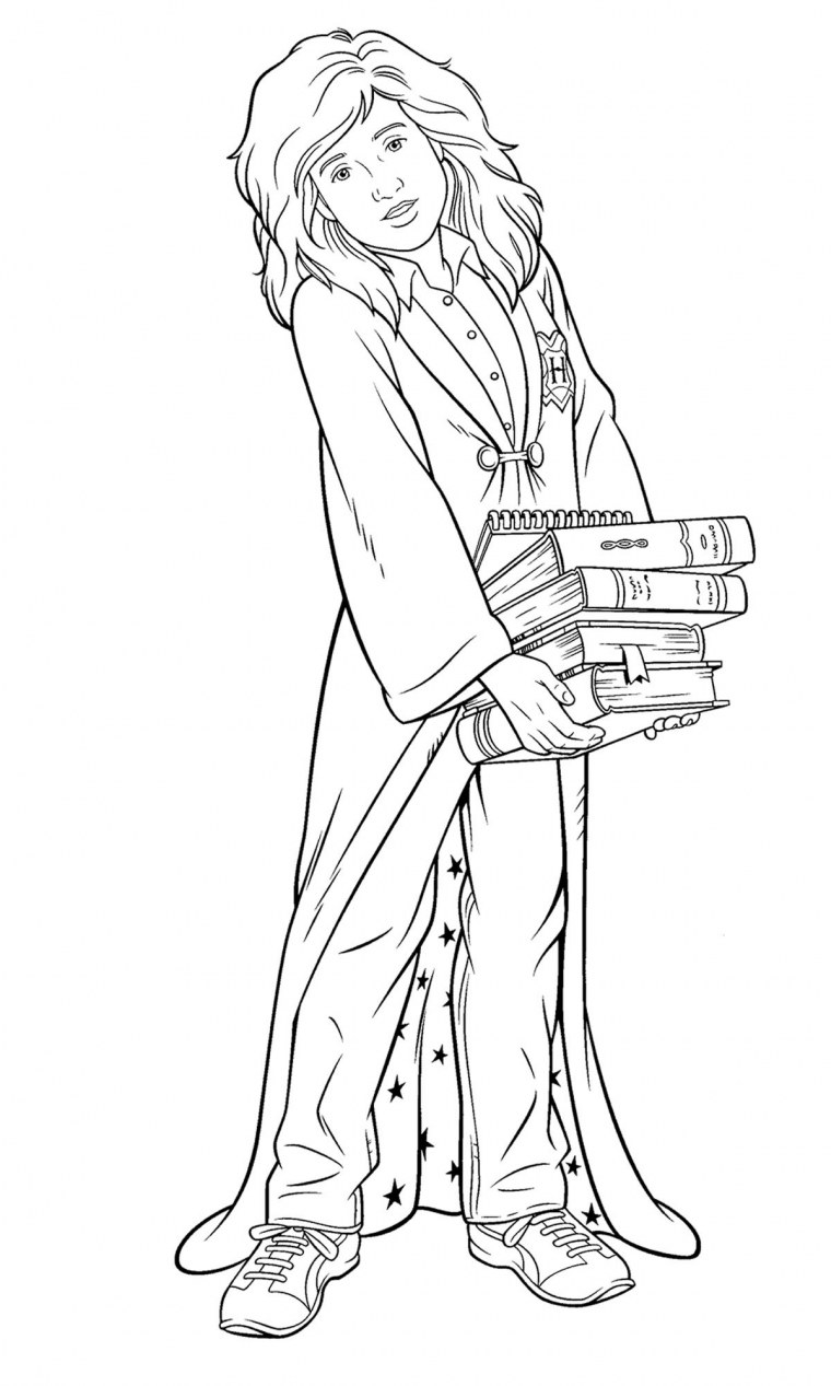 Раскраска Гермиона Грейнджер