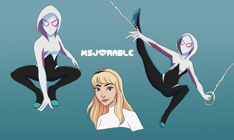 Грандиозный человек паук Гвен Стейси