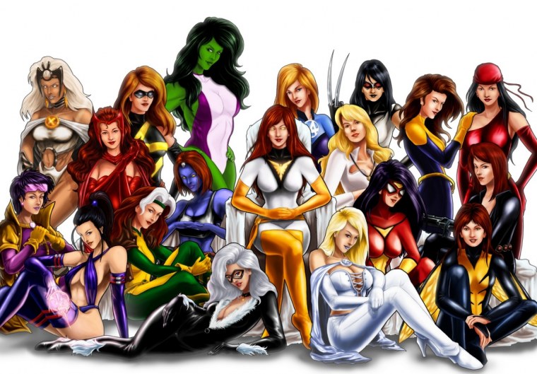 Персонажи женщины Марвел DC