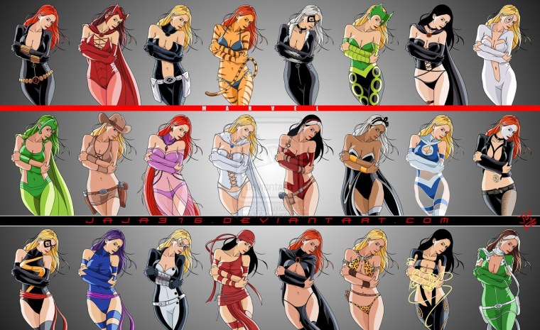 Женские персонажи Марвел комикс