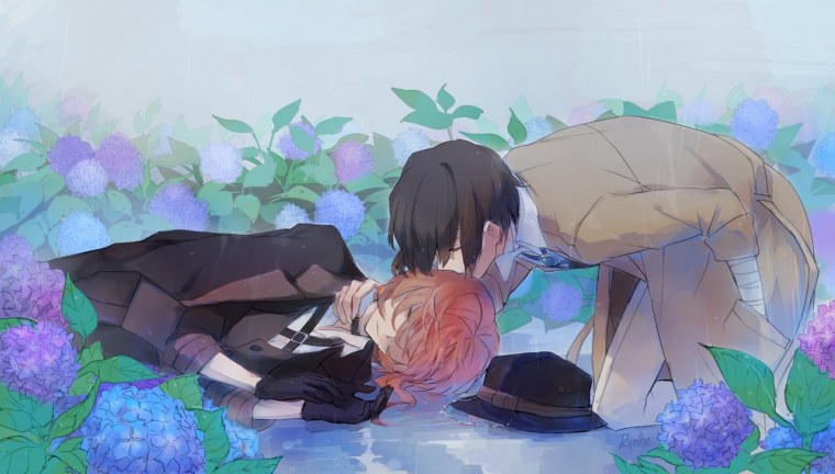 Аниме Великий из бродячих псов поцелуй