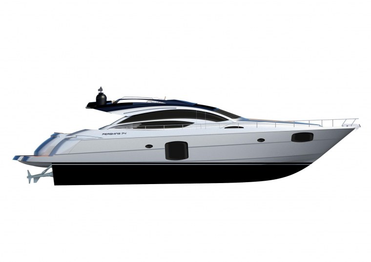 Катер сбоку