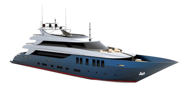 Яхта без фона