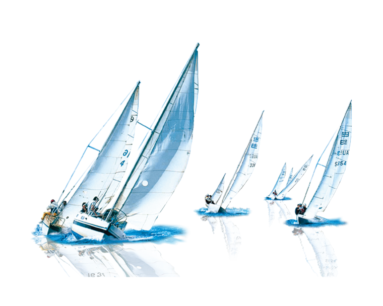 Парусная яхта вектор