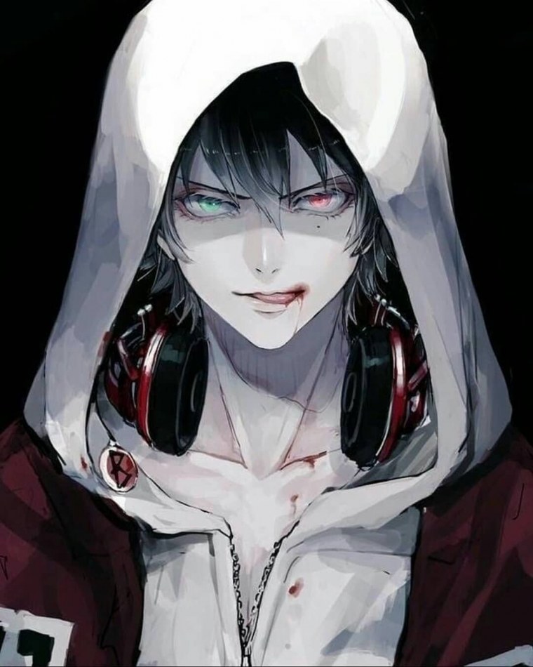 Аниме куны с вампиры гетерохромией