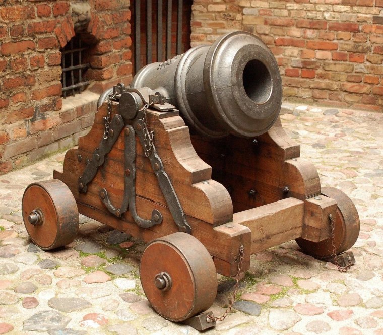 Лафет пушки 17 века