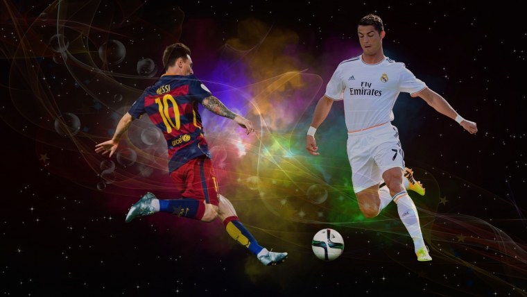 Роналду и Месси арт