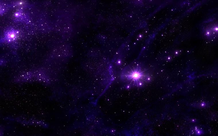 Фиолетовый цвет космоса