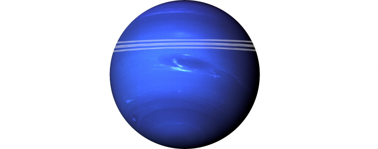 Нептун Планета на белом фоне