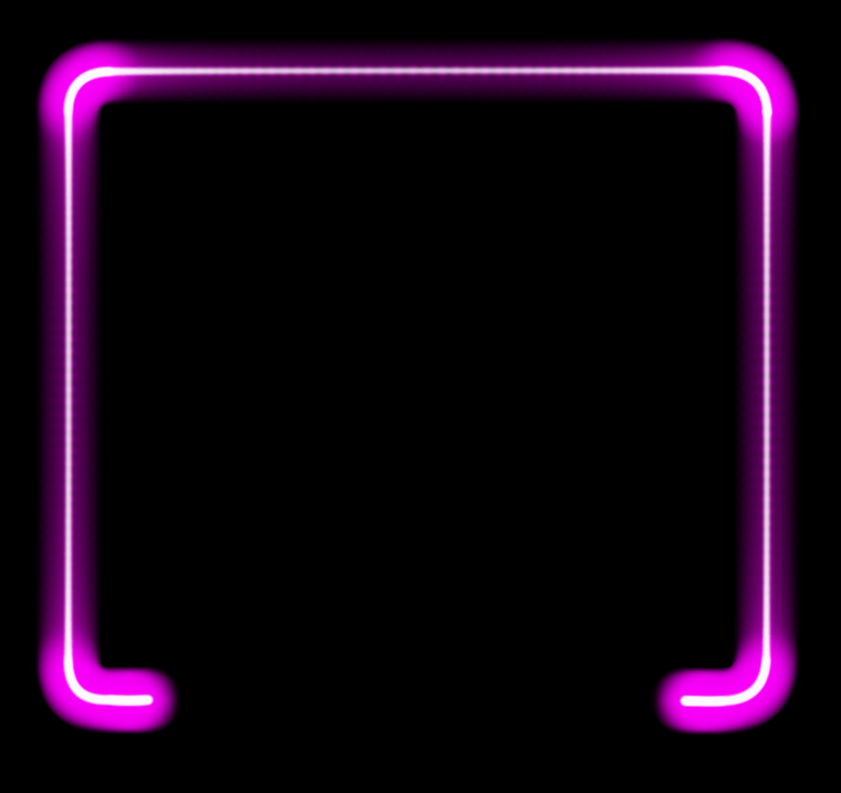 Неоновая рамка на экран смартфона