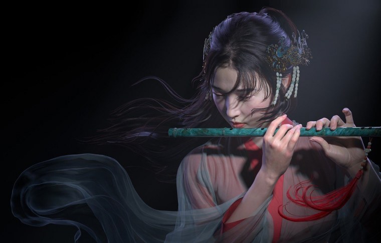 Игра на флейте референс