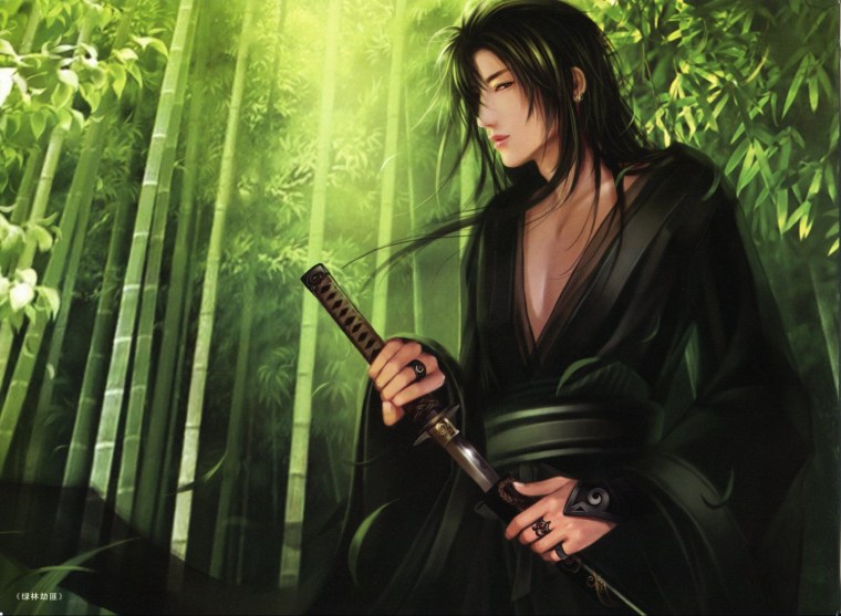 Китай Самурай фэнтези аниме мужчина