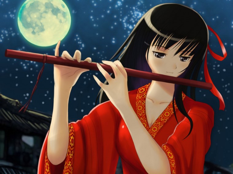 Девушка с флейтой