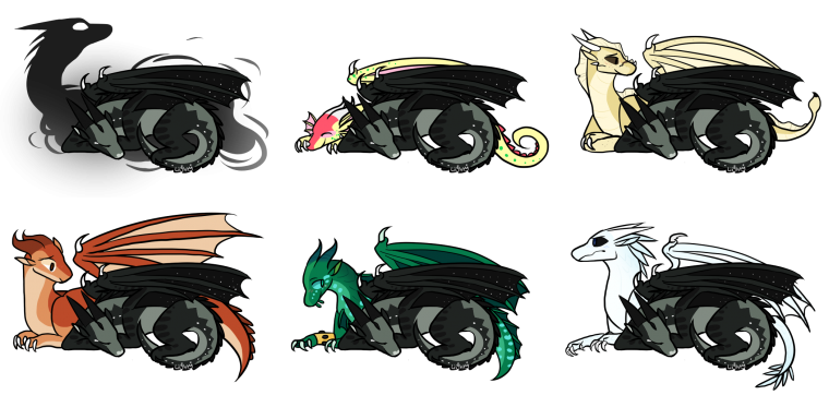 Moonwatcher and Winter драконы