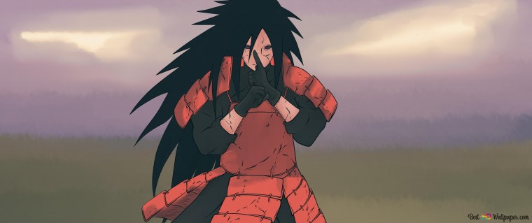 Черный фон Наруто и Саске