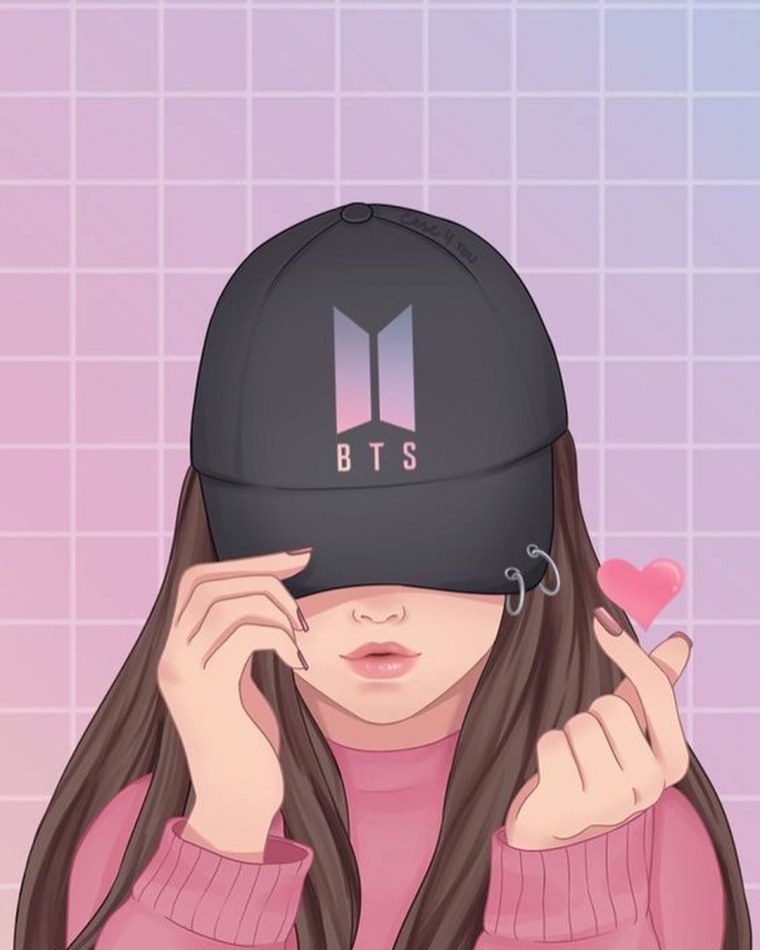 АРМИ БТС девушка