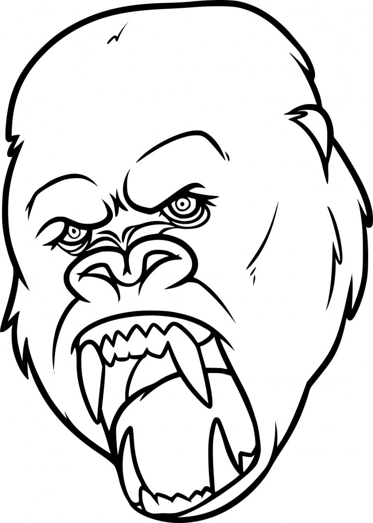 Раскраски для мальчиков Кинг Конг