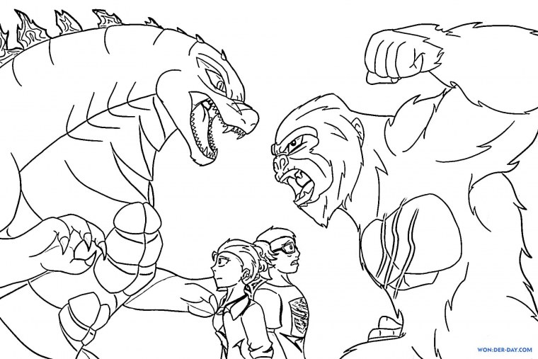 Раскраски Кинг Конга