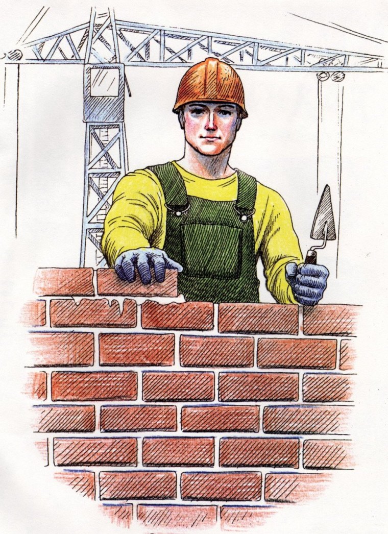 Разнорабочий мультяшный