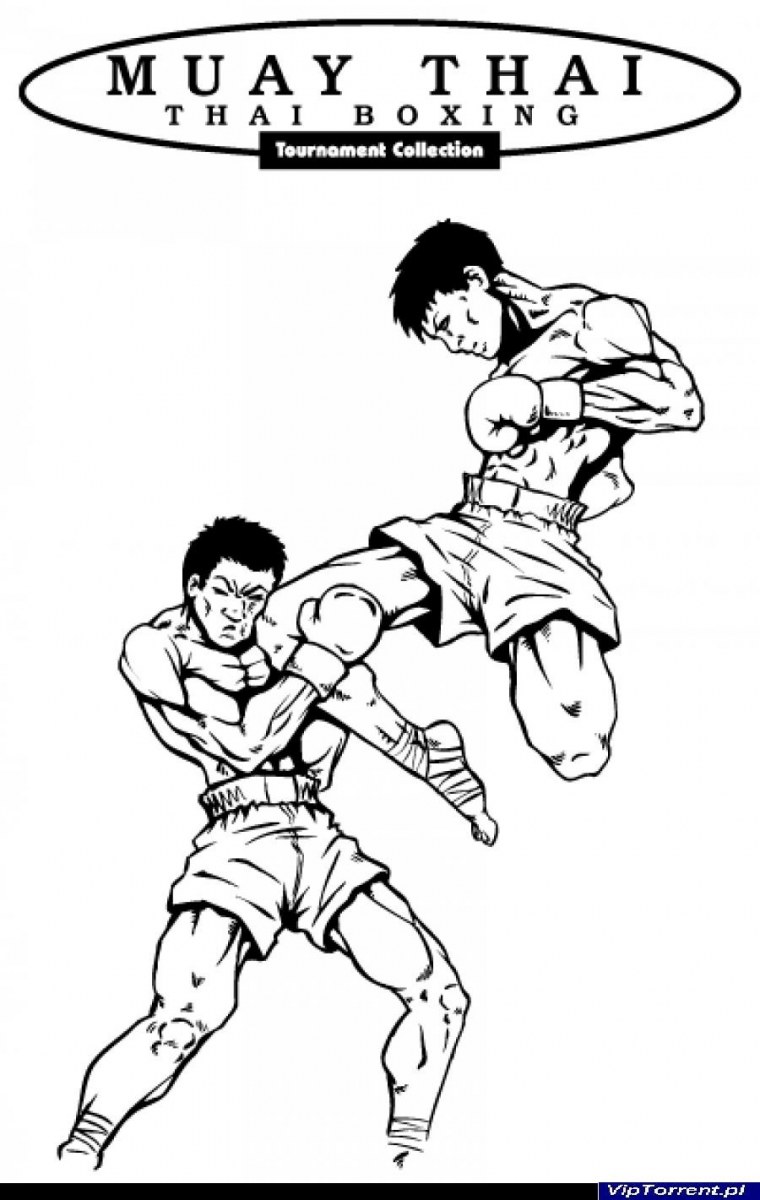 Раскраска тайский бокс