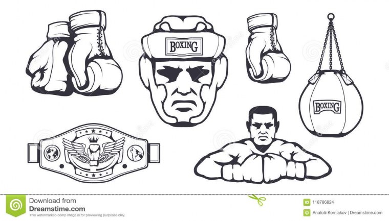 Боксер эскиз
