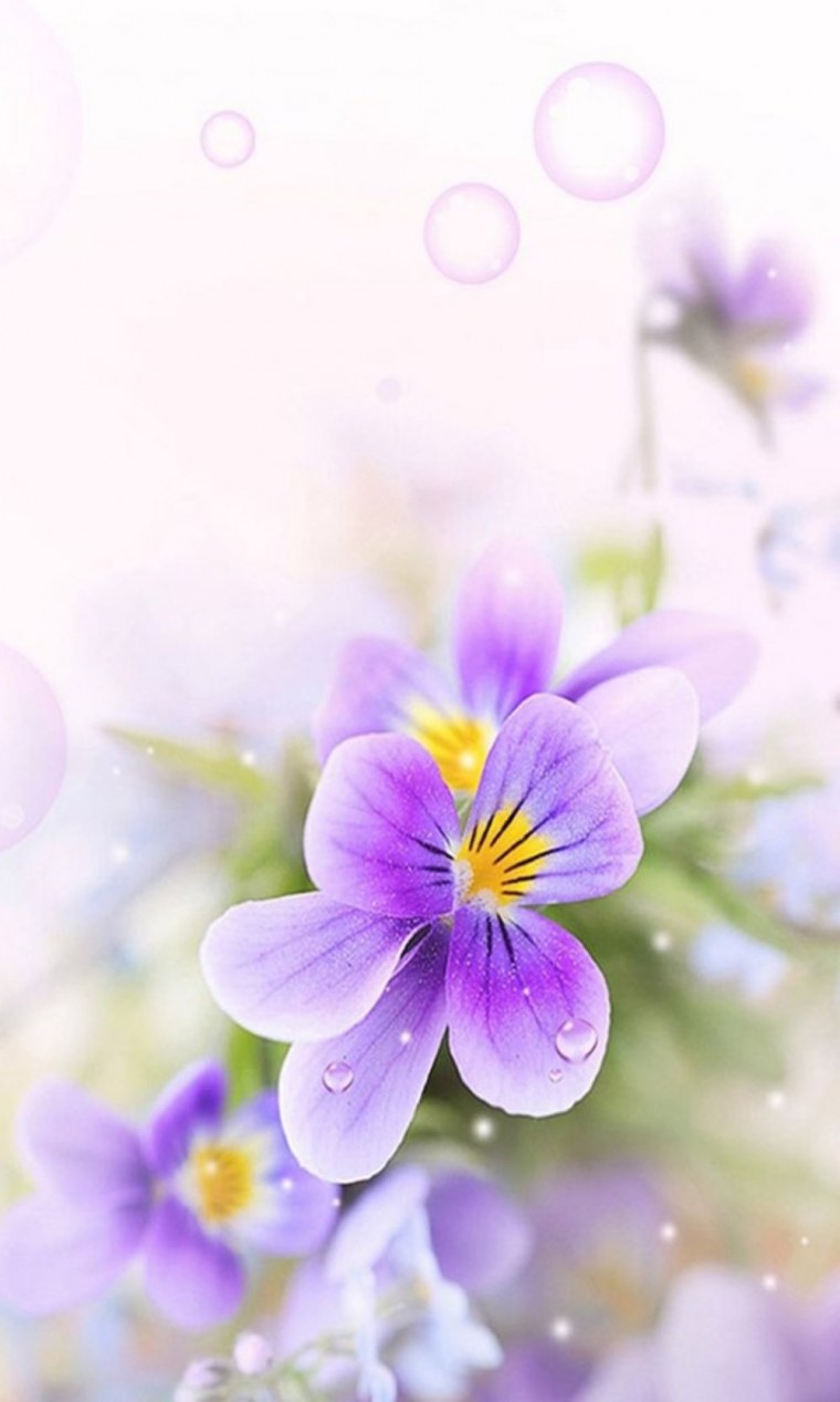 Цветочки вертикально