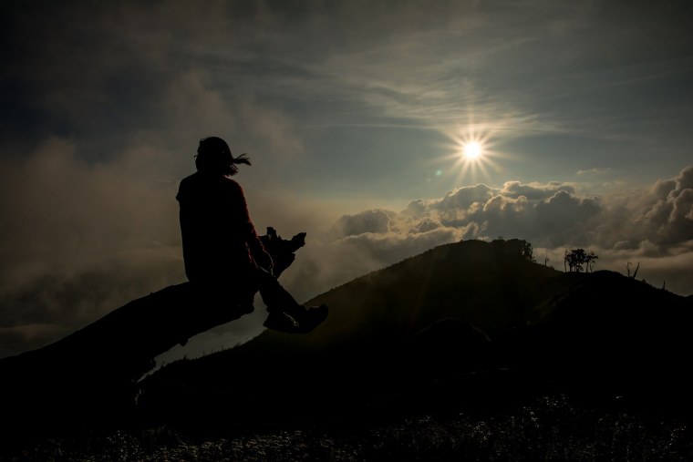 Одинокий Путник в горах