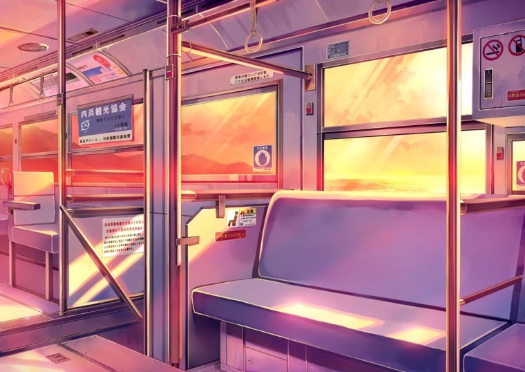 Аниме автобус внутри