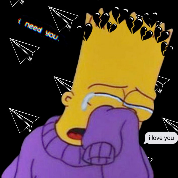 Барт симпсон грустный