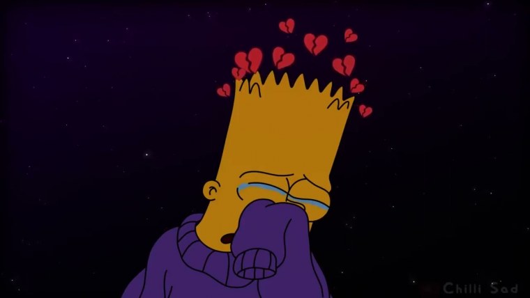 Барт симпсон грустный