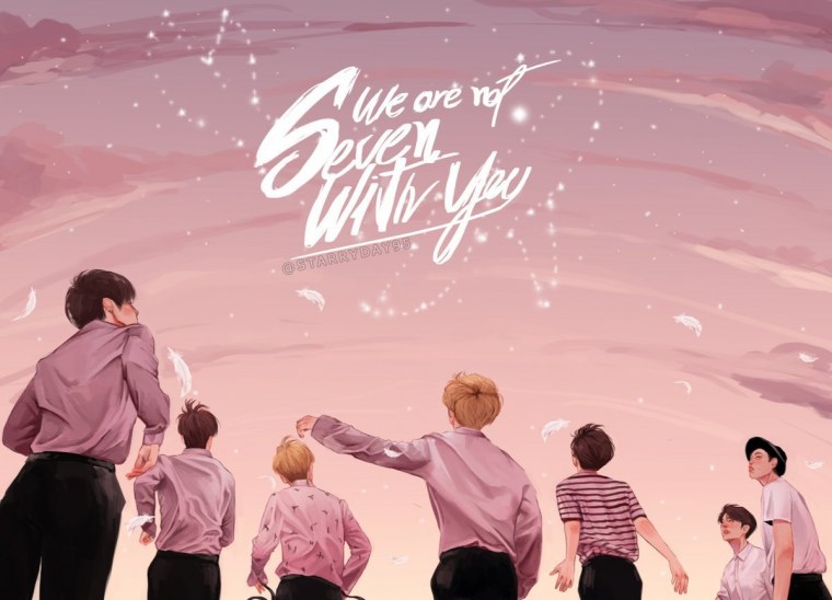 БТС синяя Эстетика