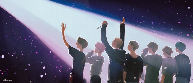 BTS на сцене арты