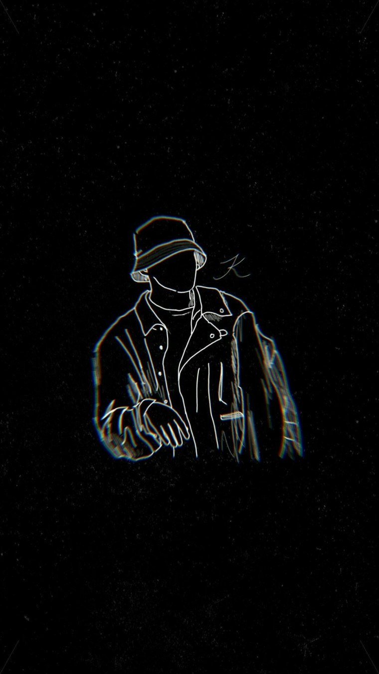 Black aesthetic BTS Art