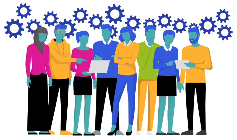 Социальные группы иллюстрация