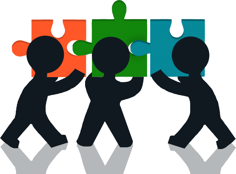 Социальная группа люди в круге