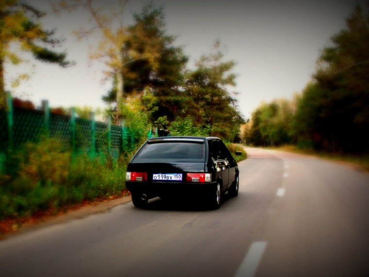 ВАЗ 2109 черная 4k