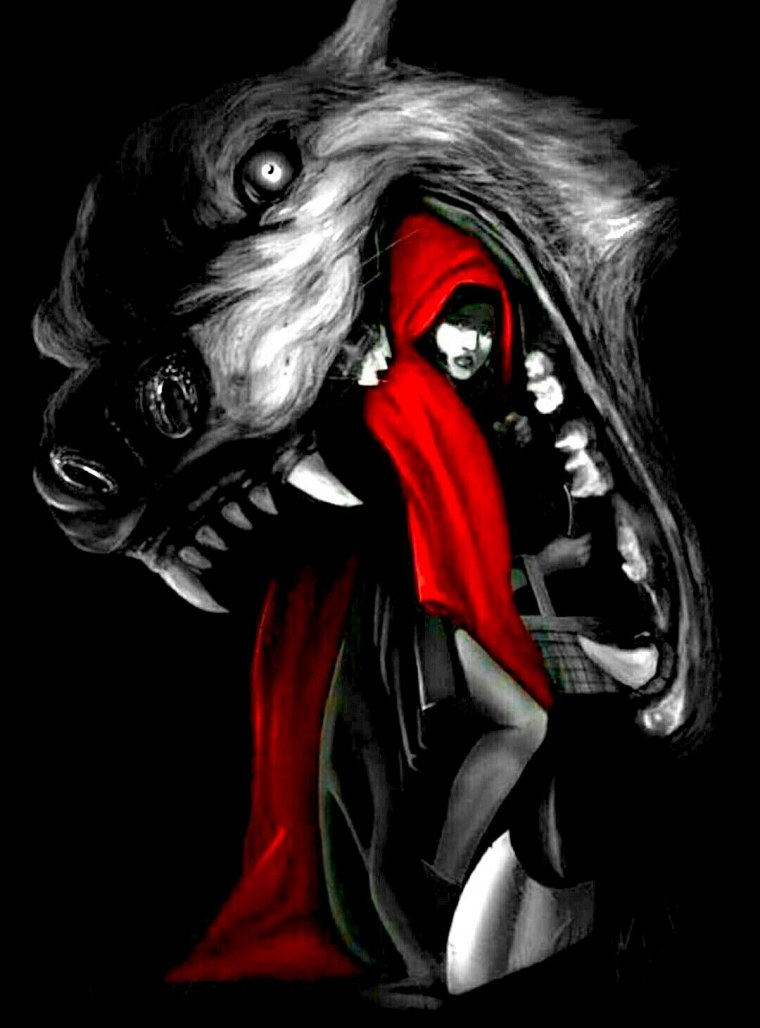 Красная шапочка крипи арт