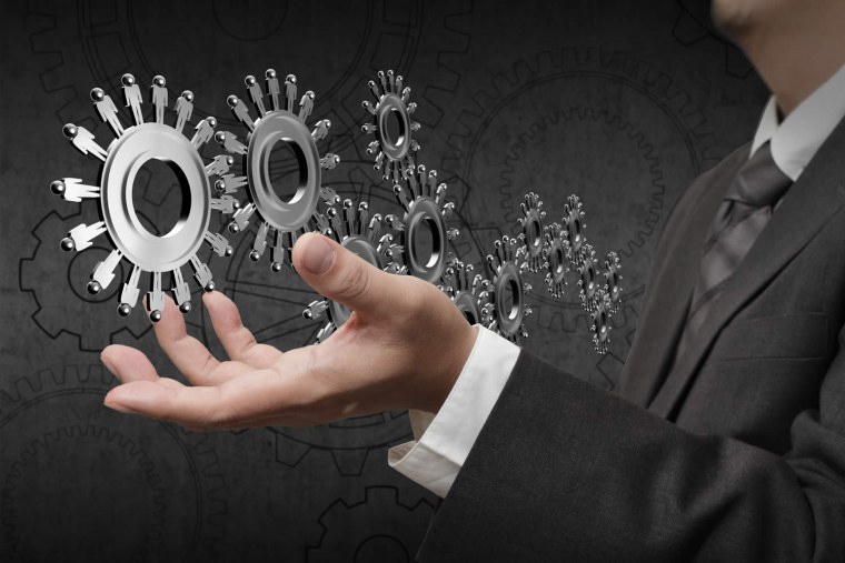 Люди шестеренки бизнес