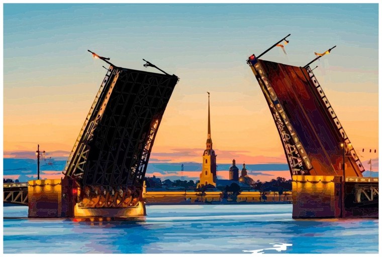 Дворцовый мост в Санкт-Петербурге