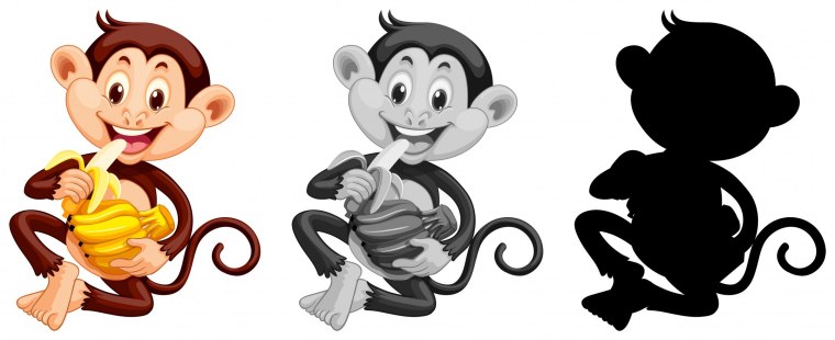Обезьяна с кисточкой