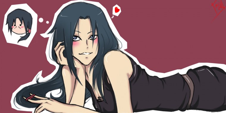 Наруто и фем Саске любовь