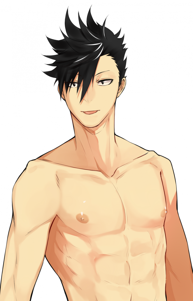 Аниме парни с прессом