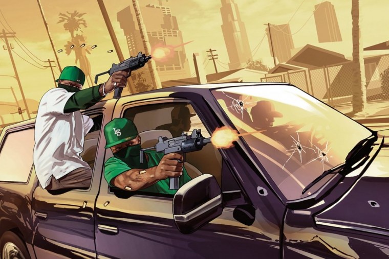 ГТА Сан андреас банда Гроув стрит арт