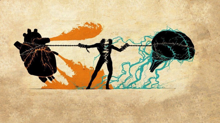 Мозг и сердце разрывают