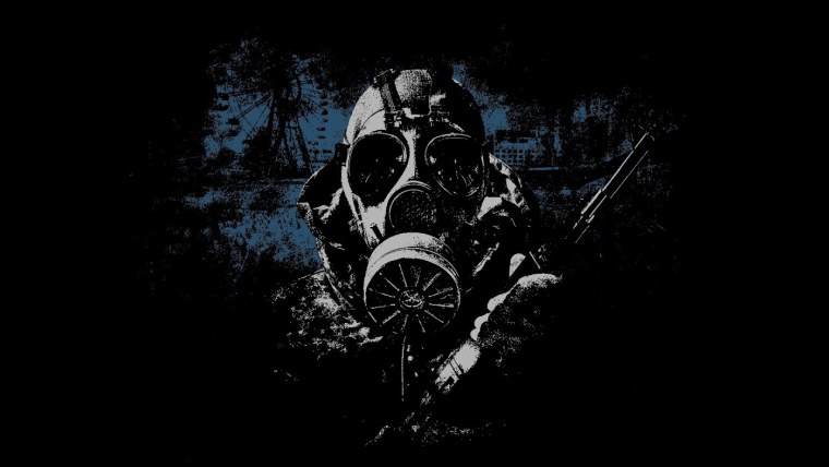 Логотип сталкер на черном фоне