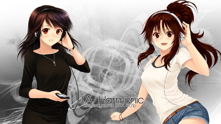 Аниме обои с коричневыми волосами