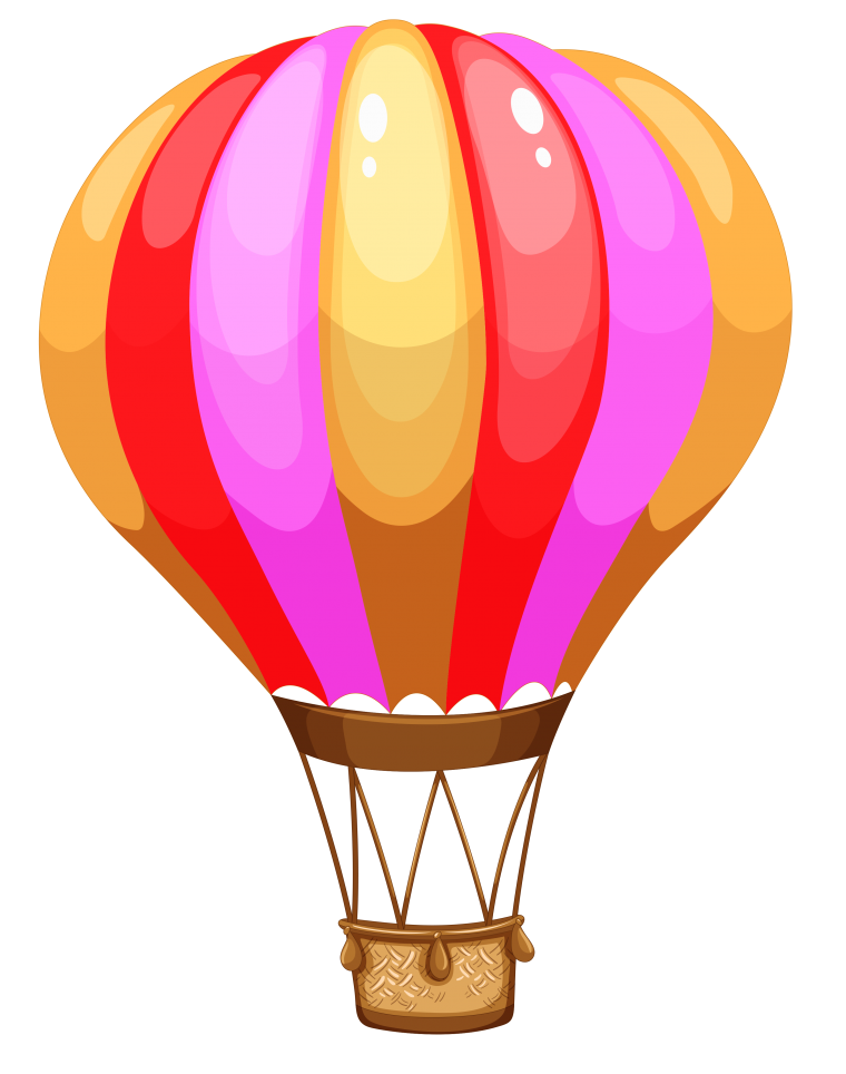 Воздушный шар с корзиной